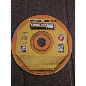 2001 Matchbox Caterpillar Construction Zone PC Game CD-ROM Disc Only